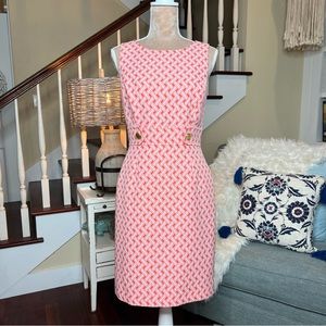Tahari Levine Coral Sheath Dress